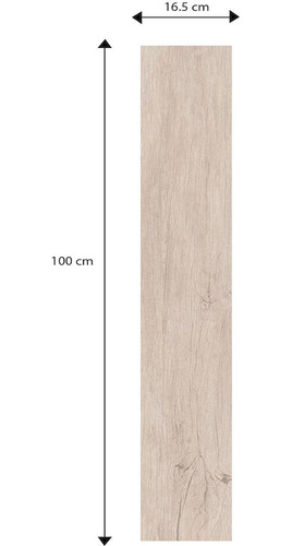 Imagen 2 de 5 de Porcelanato Maderado 16.5x100 Rectificado Madeira Patina 1ra