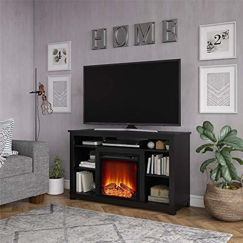 Ameriwood Home Edgewood Fireplace 55  , Soporte Para Tv Negr