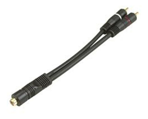 Cabo Y Rca Para Módulo De Som 1 Fêmea 2 Macho 20 Cm Ouro