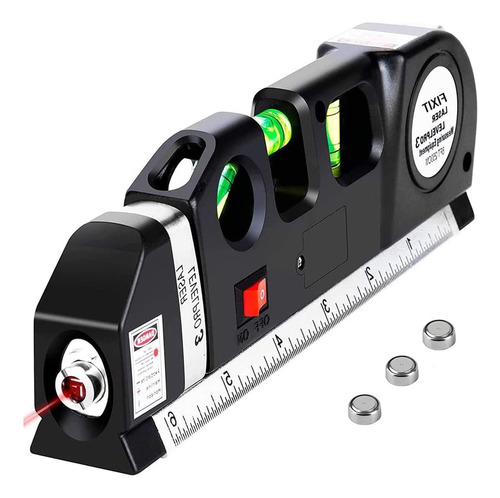 Nível A Laser 3 Linhas E Trena Régua Nivelador