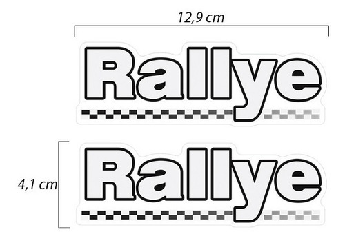 Imagem 5 de 5 de Emblema Adesivo Rallye Vw Gol 2005 Idêntico Original Portas