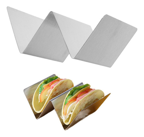 3 Soporte De Taco De Acero Inoxidable Placa De Cocina A