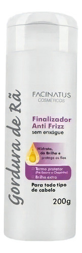 Finalizador Anti Frizz Gordura De Rã Facinatus 200g