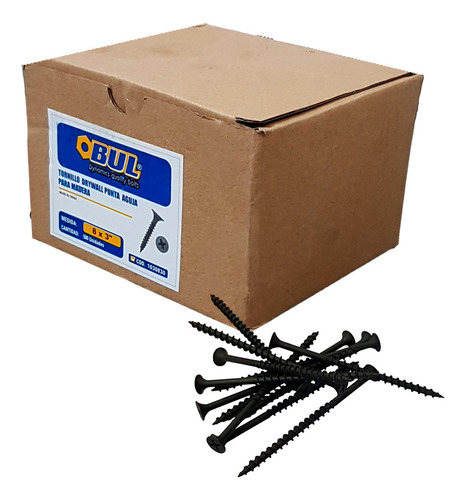 500 Tornillos Punta Aguja 8 X 3´´ Drywall Para Madera