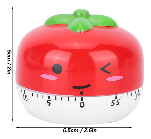 Red Red Timer Alarm Cartoon Mechanical Manual Kitchen