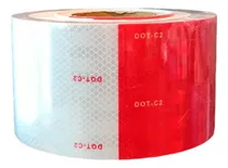Comprar Cinta Reflectiva Rollo 50 Mts Roja Y Blanca Ancho 10 Cm