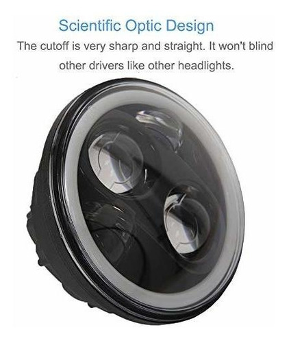 Imagen 3 de 7 de Truckmall 575 Pulgadas Daymaker Led Faros Delanteros Para Ha
