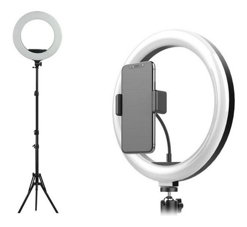 Ring Light Tripé Iluminador Led Portátil 26cm Tripé 210cm Ln