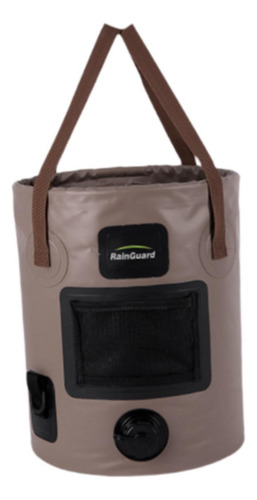 Cubo De Agua Plegable, Contenedor De Agua De 25 L, Marrón