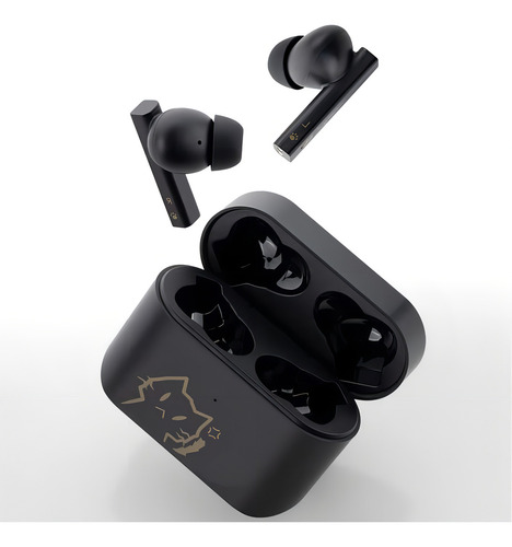 Auriculares inalámbricos con cancelación de ruido Moondrop Nekocake, color negro