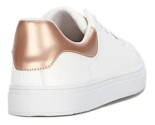 Tenis Blanco Liso Andrea Dama Comodo Casual Fashion 8207