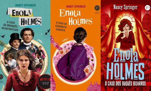 Enola Holmes Livros 1 2 E 3, De Nancy Sprigner. Verus Editora, Capa Mole Em Português, 2021