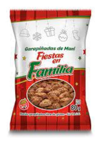 Caja De Garrapiñada Fiestas En Familia De 80gr X22 Unidades 