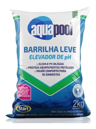 Aquapool Barrilha Leve Elevador De Ph Granulado  2kg Start
