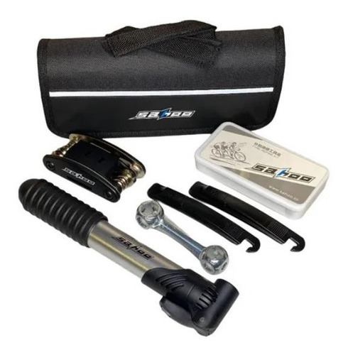 Kit Herramientas Para Bicicletas Completo Bombin Set Parches