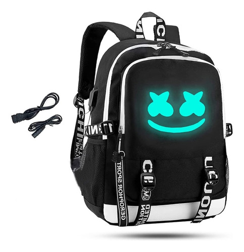 Fwefww Mochila Luminosa Con Puerto Usb 11.0 Pulgadas L6.2 W1