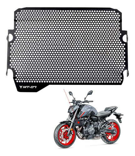 Cubre Radiador Yamaha Mt07 Fz07 Acero Inoxidable Corte Láser