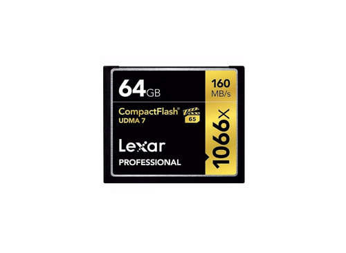 Memoria Compact Flash 64gb Lexar Profesional 1066x Lelab