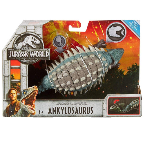 Dinosaurios Jurassic World Ankylosaurus Juguetes Niño Mattel