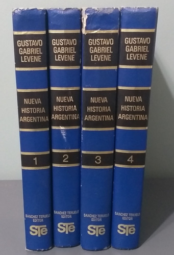 Nueva Historia Argentina-gustavo G. Levene-4 Tomos-tapa Dura