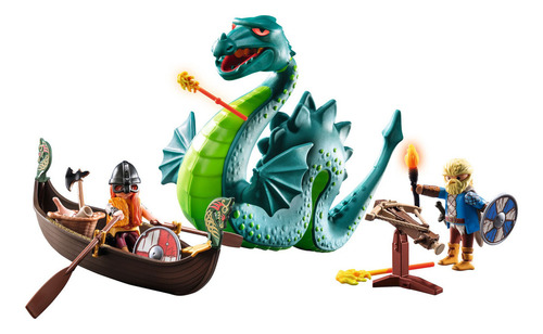Figura armable Vikingos con monstruo marino 71830 Playmobil