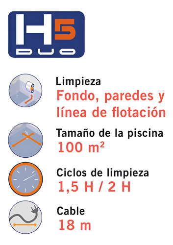 Limpiafondo Automático Astralpool H5 Duo Barrefondo