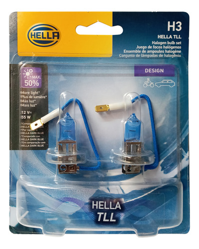 Foco H3 Luz Blanca Tipo Xenon Premium 55w Hella (2pzas)