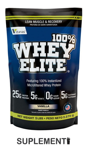 100% Whey Elite 5lbs Proteína - L a $30580