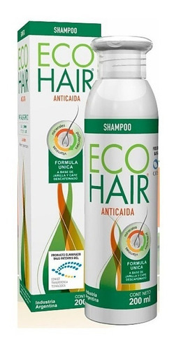 Eco Hair Shampoo Anticaída  200ml Caida De Cabello Ecohair