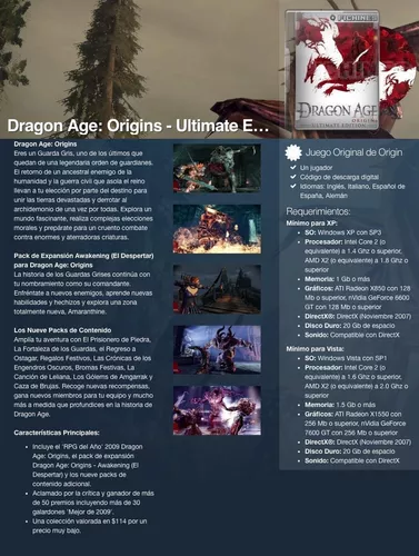  Dragon Age Origins: Ultimate Edition – PC Origin