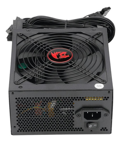 Imagen 4 de 7 de Fuente de poder para PC Redragon RPGS GC-PS002 600W negra 100V/240V