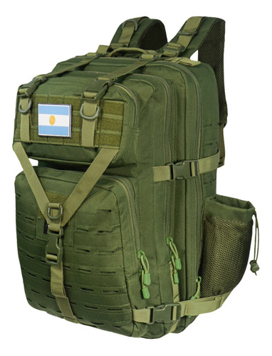 Mochila Táctica Militar 45 Litros Ajuste Abdominal Pectoral