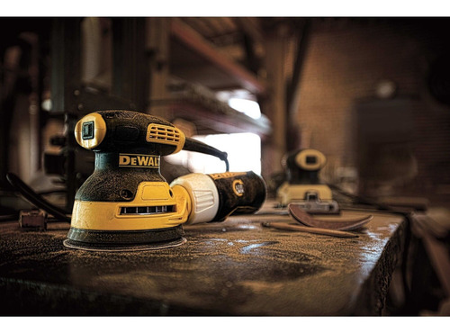 Lijadora Roto Orbital Aleatoria 5'' 280w Dewalt Dwe6421-b3 Color Amarillo Frecuencia 50 Hz/60 Hz