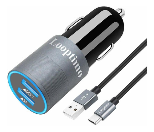 Usb Car Adapter Para With Samsung Galaxy S10 Plus S9 S8 9 8