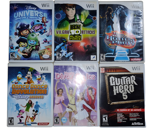 Lote 7 Juego De Consola Nintendo Wii (Usado)