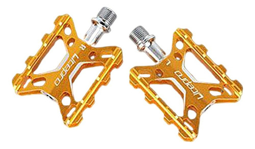 Gold Bicycle Folding Pedals