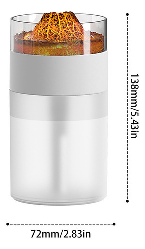 Humidificador De Luz O Simulated Volcano Colorful Vibes Plus