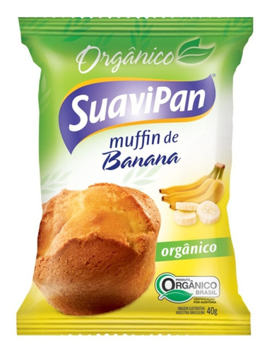 Muffin Orgânico De Banana Suavipan 40g