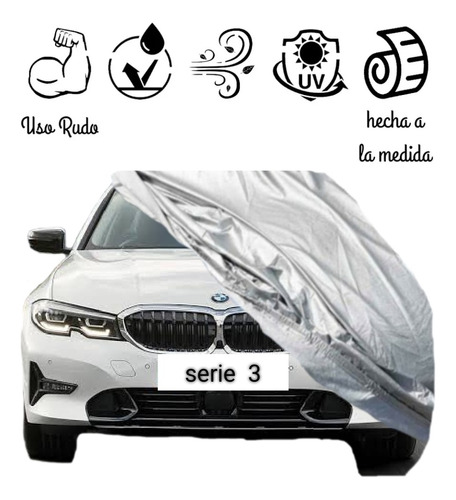 Loneta / Cubre Auto Bmw Serie 3 ,con Broche 2016-2024