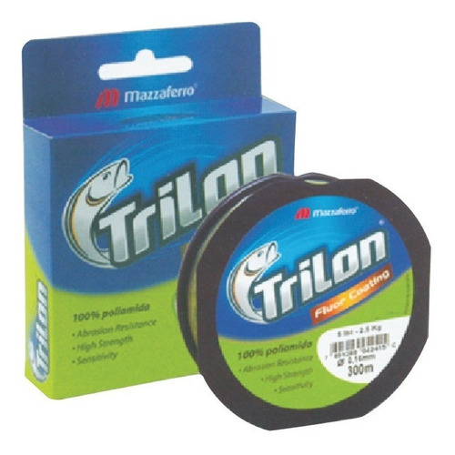 Hilo De Pesca Trilon Fluorcoat. Gris 300mx.28mm