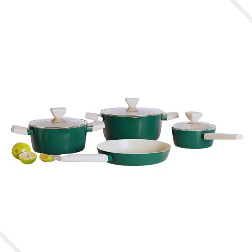 Conjunto De Panelas Jomafe Cerâmica Naturit Emerald 4 Peças