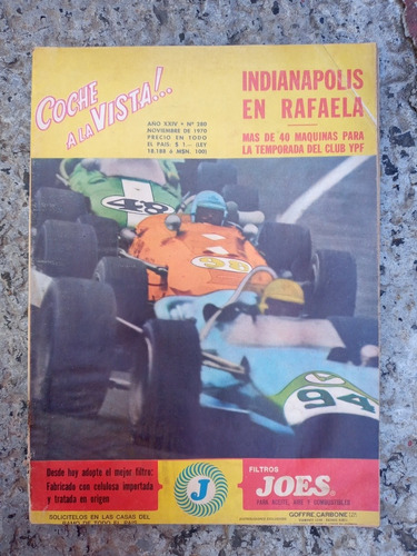 Coche A La Vista Nov. 1970 N.280 Indianapolis En Rafaela