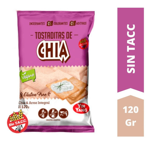 Tostaditas De Chía Yin Yang X 120 Gr - Sin Tacc