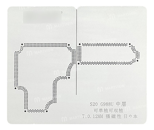 Stencil Amaoe Interposer Samsung S20 G988u