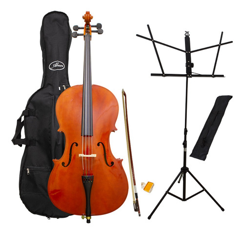 Kit Violoncelo Al 1210 4/4 Alan + Estante Para Partitura S1