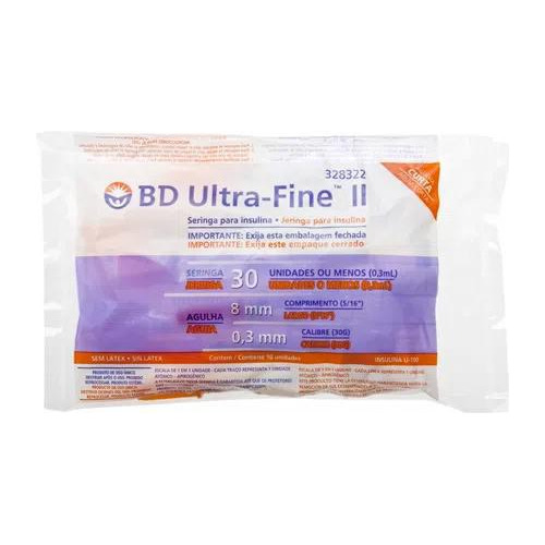 Seringa Descartável Bd 03ml Ultra Fina Ac 328322 10un