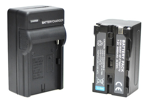 Cargador 220v + Batería Np-f770 P/ Iluminador O Aro Ring Led