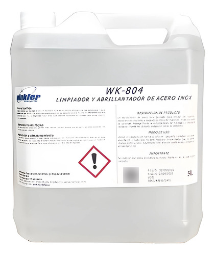 Limpiador Y Abrillantador De Acero Inoxi.winkler Wk-804-5 Li