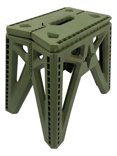 Banqueta Banco Mini Plegable Camping Virke Green Pvc Silla