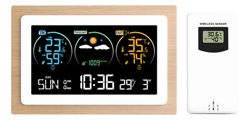Reloj Meteorológico, Termómetro Digital Para Oficina En Casa